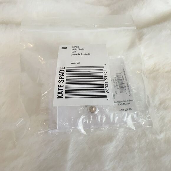NWT Kate Spade‎ Spot The Spade Pave Halo Spade Studs - Picture 6 of 6